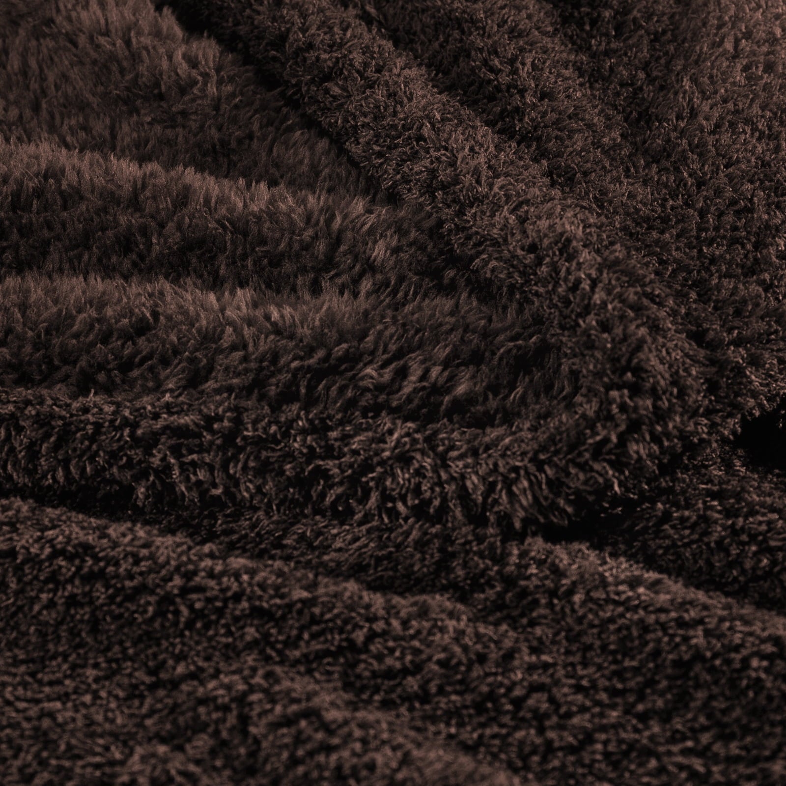 Fuzzy Fleece Throw Blanket for Couch Sofa, Lightweight Fluffy Solid Velvet Blanket, 50x60 Inches, Coffee