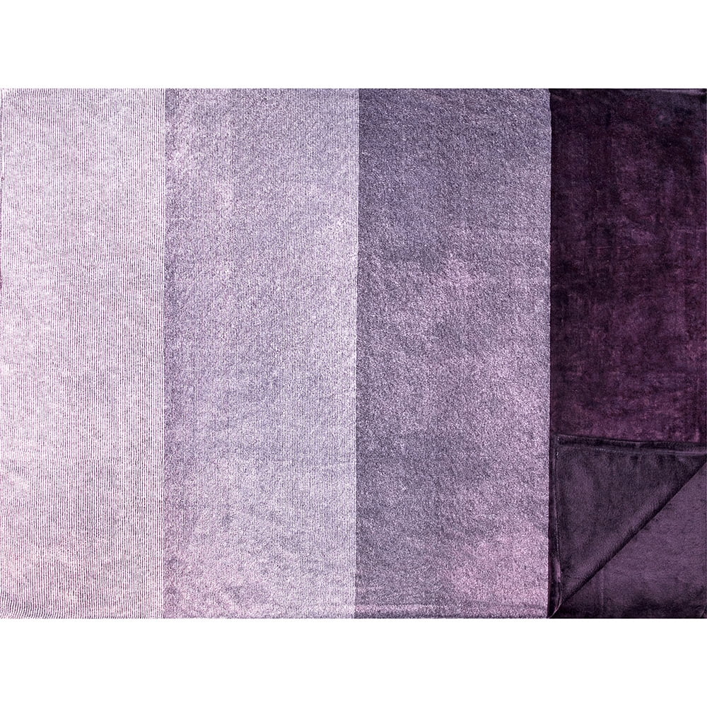Flannel Fleece Ombre Throw Blanket for Couch | Super Soft Cozy Microfiber Couch Blanket | Gradient Decorative Accent ...