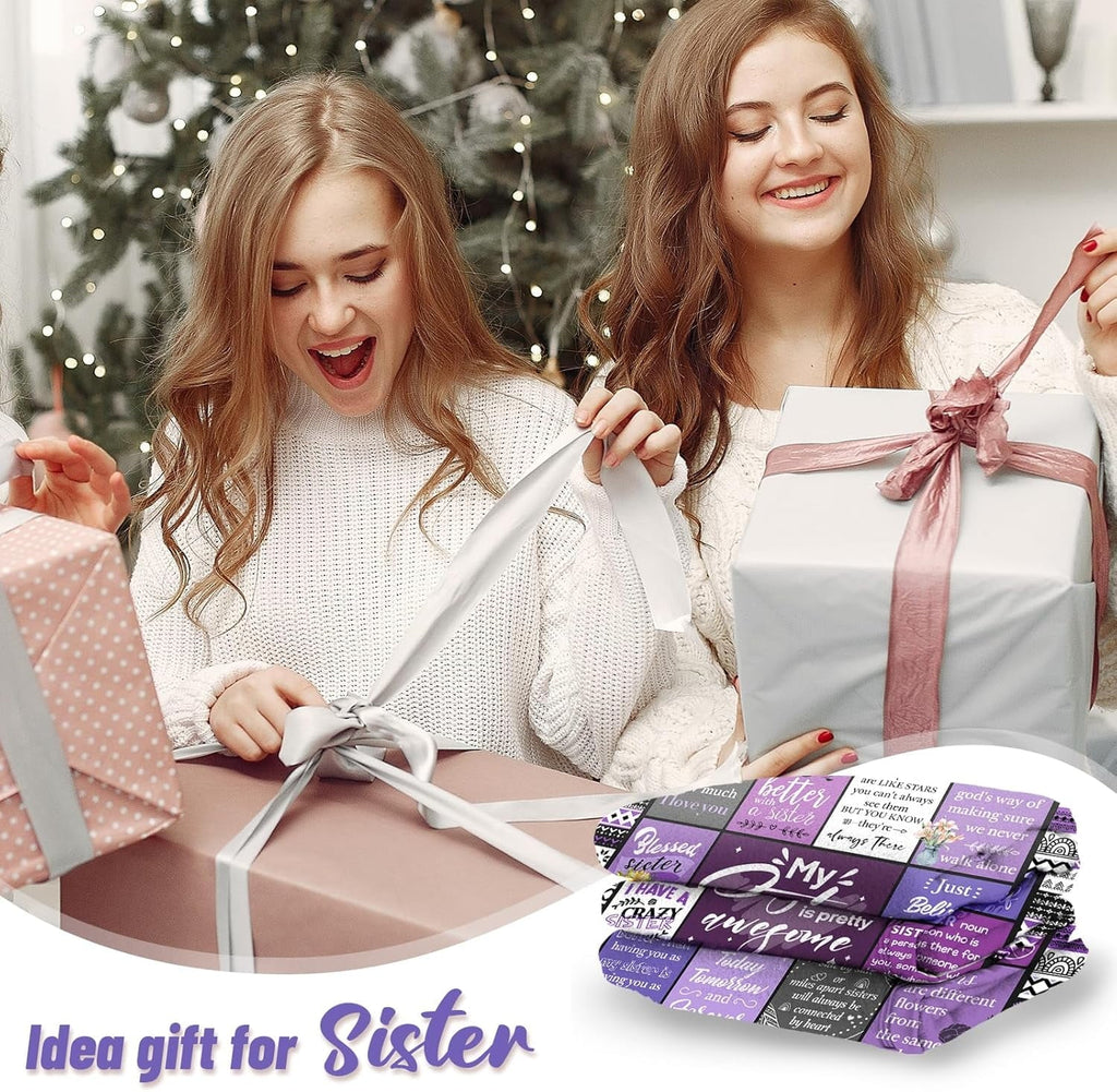 Sister Gifts Blanket, Sister Gifts , Happy Birthday Gifts for Sister, Unique Sister Gifts for My Dear Sister on Mothe...