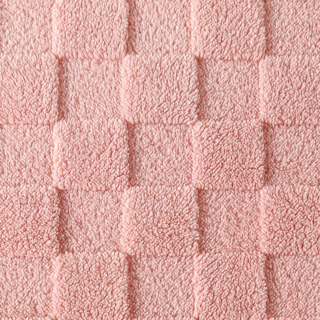 Fleece Throw Blanket for Couch, Super Soft Warm Lightweight Checkered Pattern Blanket for All Seasons, Pink, 50"x60"