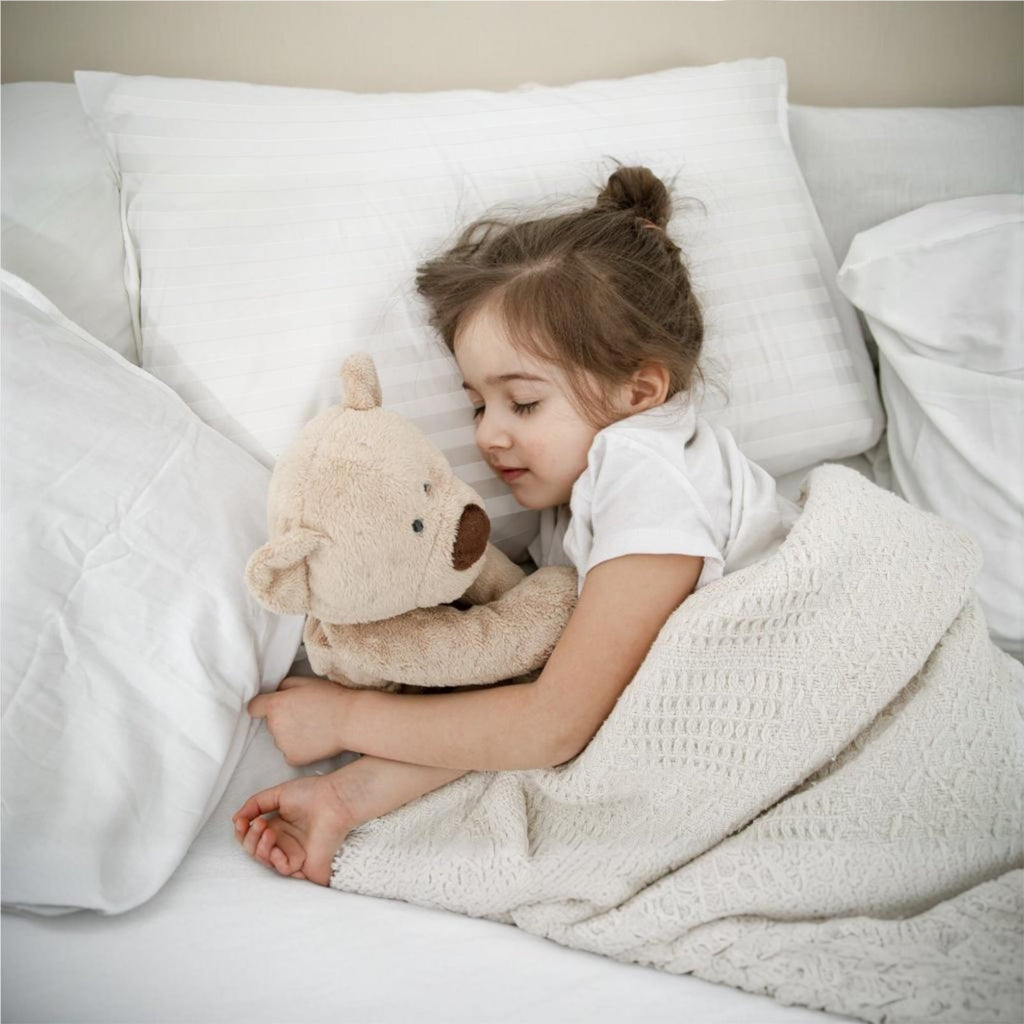 100% Cotton Kids Size Bed Pillows Set of 2 - Premium Down Alternative Cooling Pillows for Side, Back, and Stomach Sle...