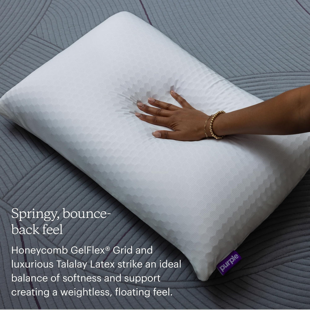 Harmony Pillow Standard, Tall - 360º Grid Hex Technology, Hypoallergenic