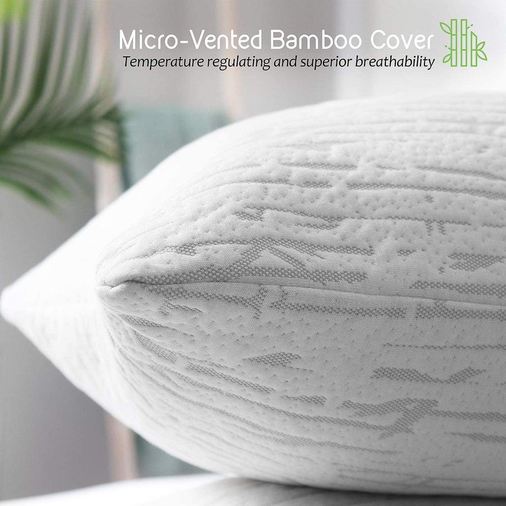 Bed Pillow, Bamboo Pillows for Bed, Queen Size Pillows