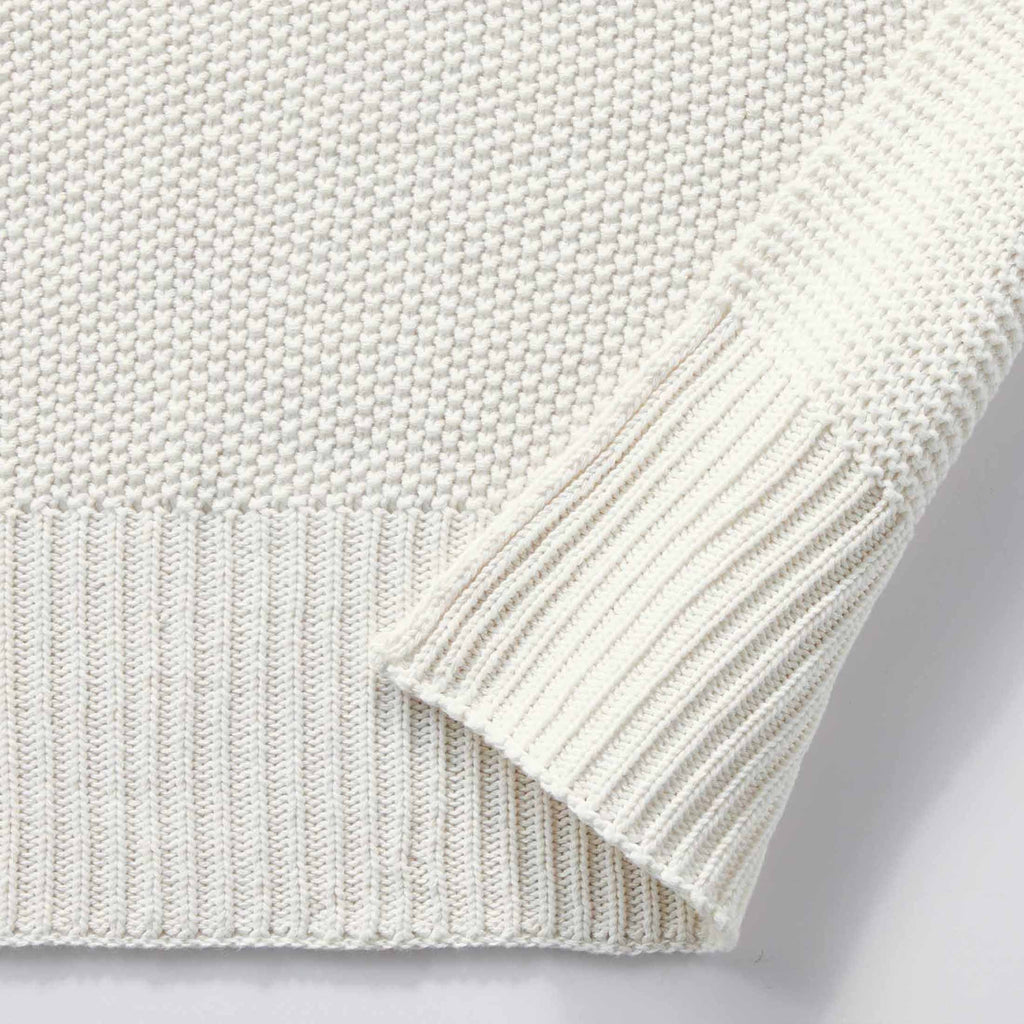 Chunky Knit Papyrus Throw, Cotton-Blend, 50"x60", 2.3 lb, All Ages