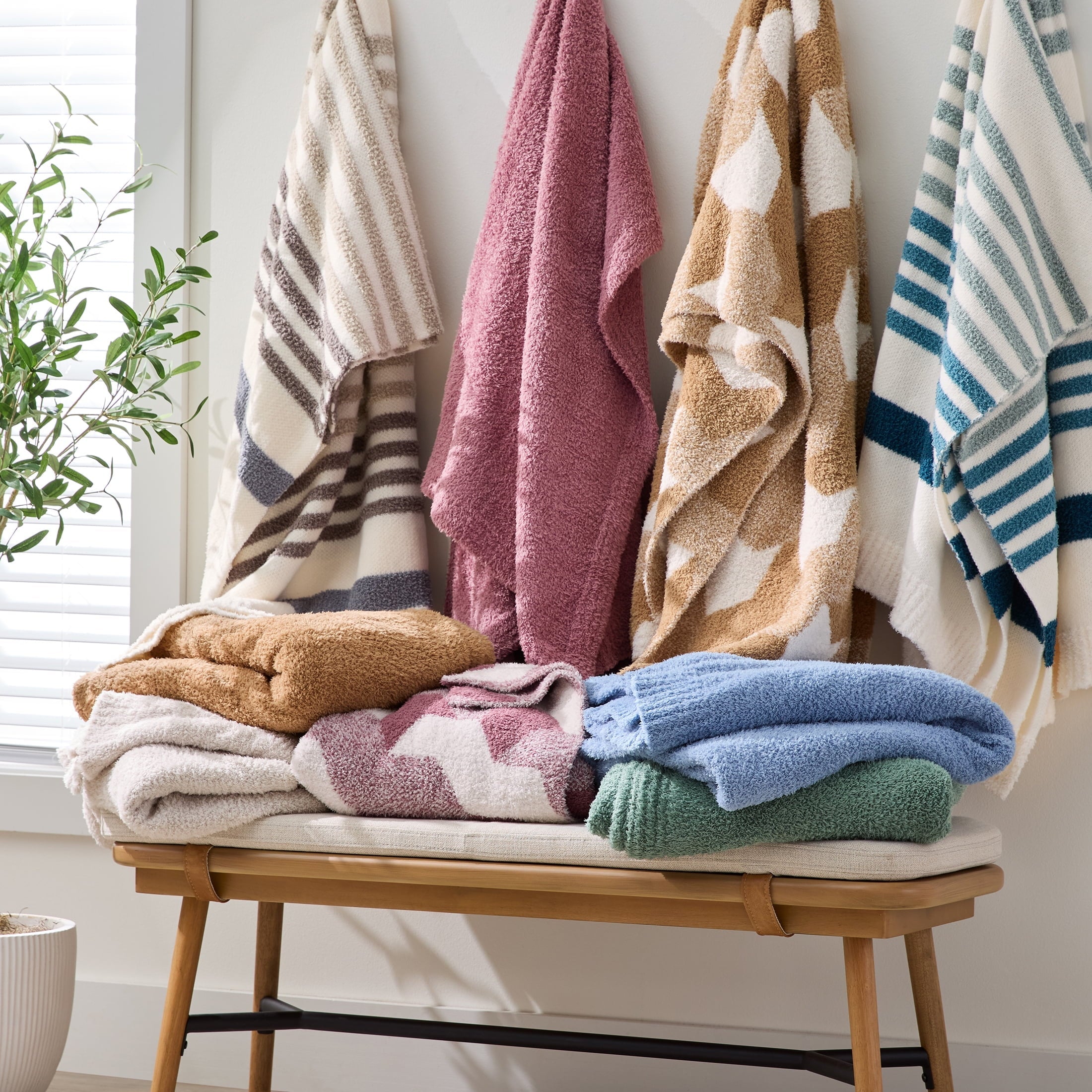 Cozy Knit Throw, Dark Caramel, 50x72"