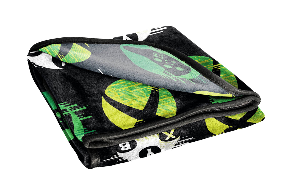 Head Glow In The Dark Kids Throw Blanket, 46 x 60, Microfiber, Black