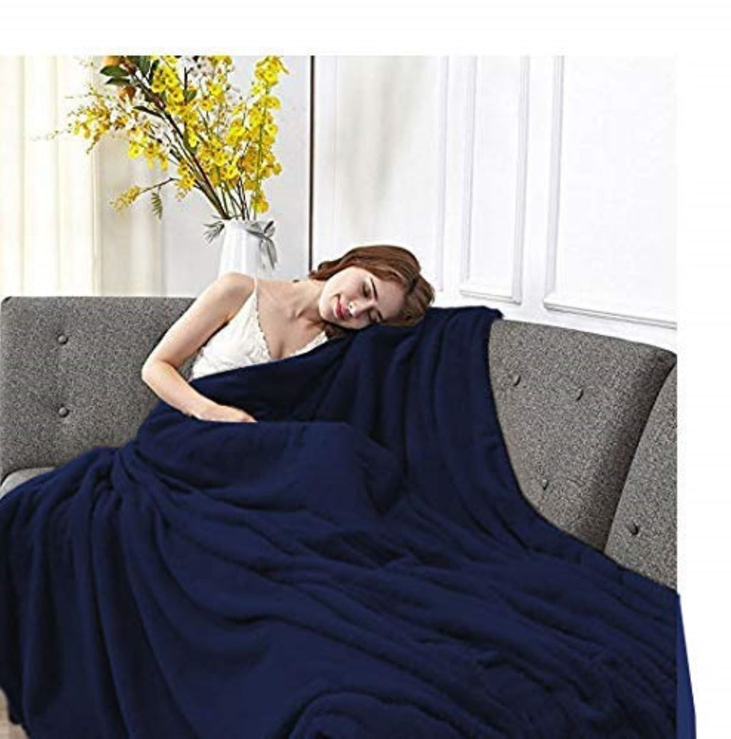 Solid Color 90"L x 60"W Fleece Throw Blanket for Fall, Winter, Spring, Summer, Men, Women, Homeless, Charity Donation...