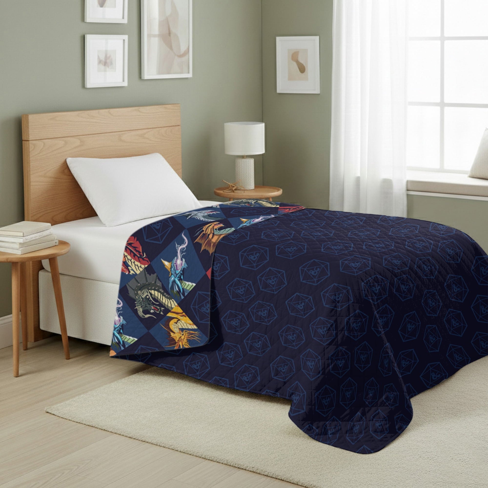 Quilted Throw Blanket 60x80 inches, Kids Character Bedding