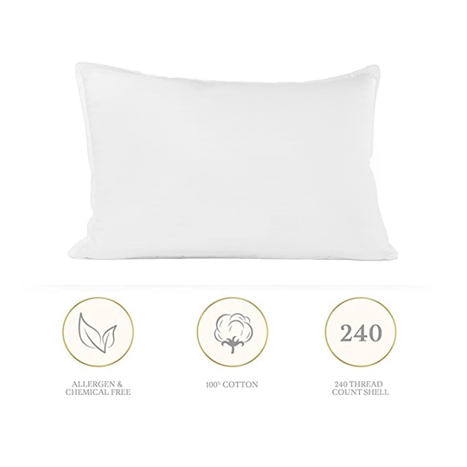 Pillows Standard Size Set of 2, Bed Pillows for Sleeping, Standard Pillows 2 Pack for Back, Stomach or Side Sleepers,...