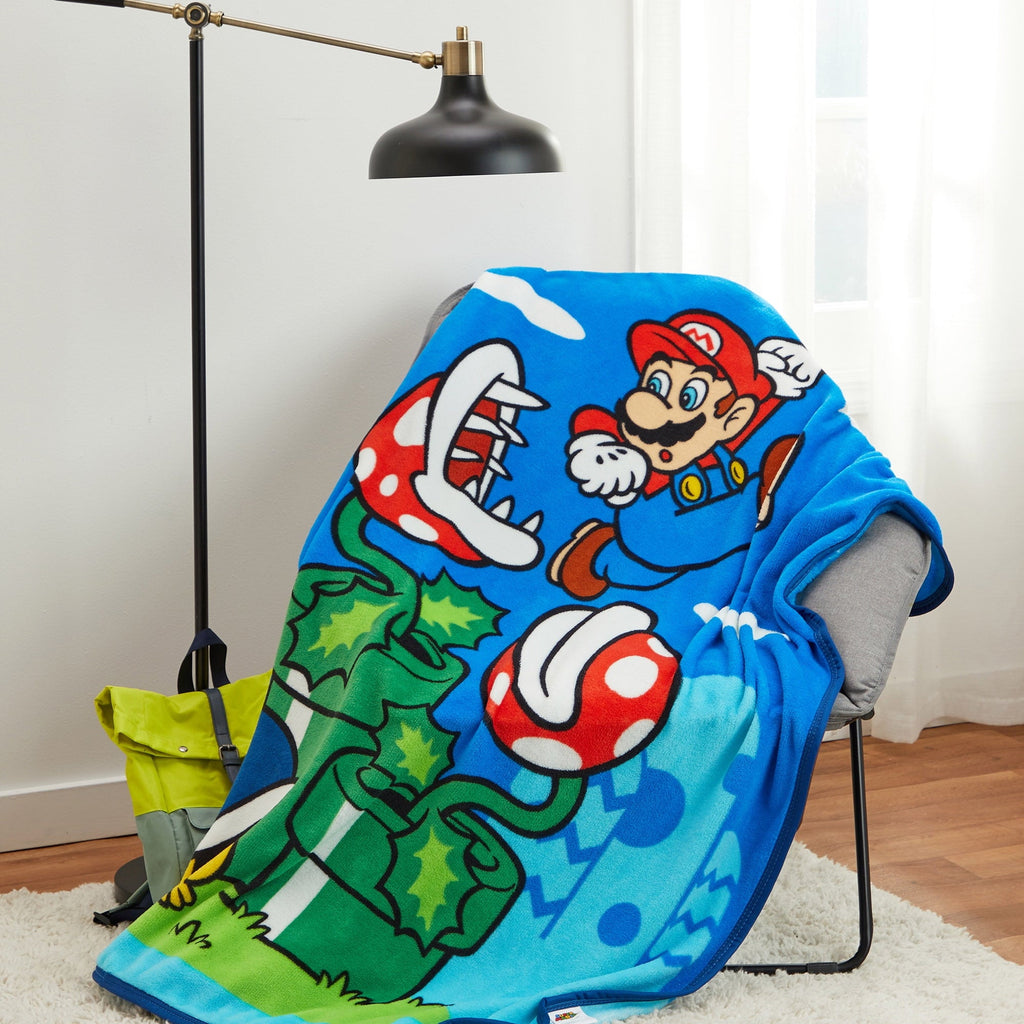 Kids Fleece Throw Blanket 46x60, Nintendo