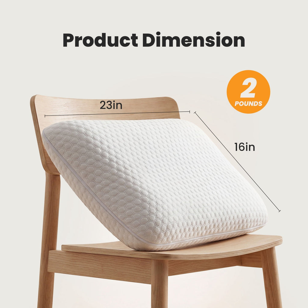 Memory Foam Pillow for Sleeping, Gel Cooling Bed Pillow with Breathable Mesh and Washable Cover for Back and Side Sle...