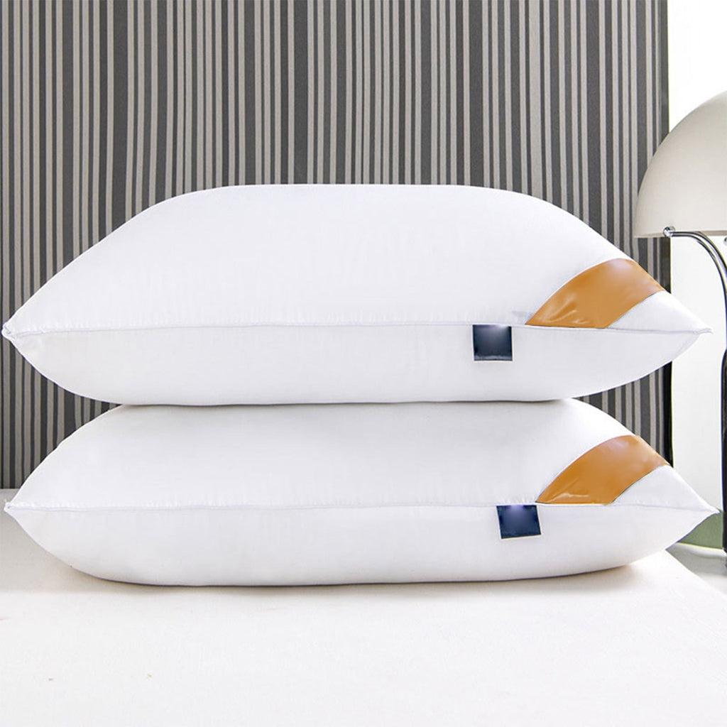 Pillows Set of 2 - White Pillows 2 Pack Hotel Quality Bed Pillows for Sleeping Soft and Supportive Pillows for Side, ...