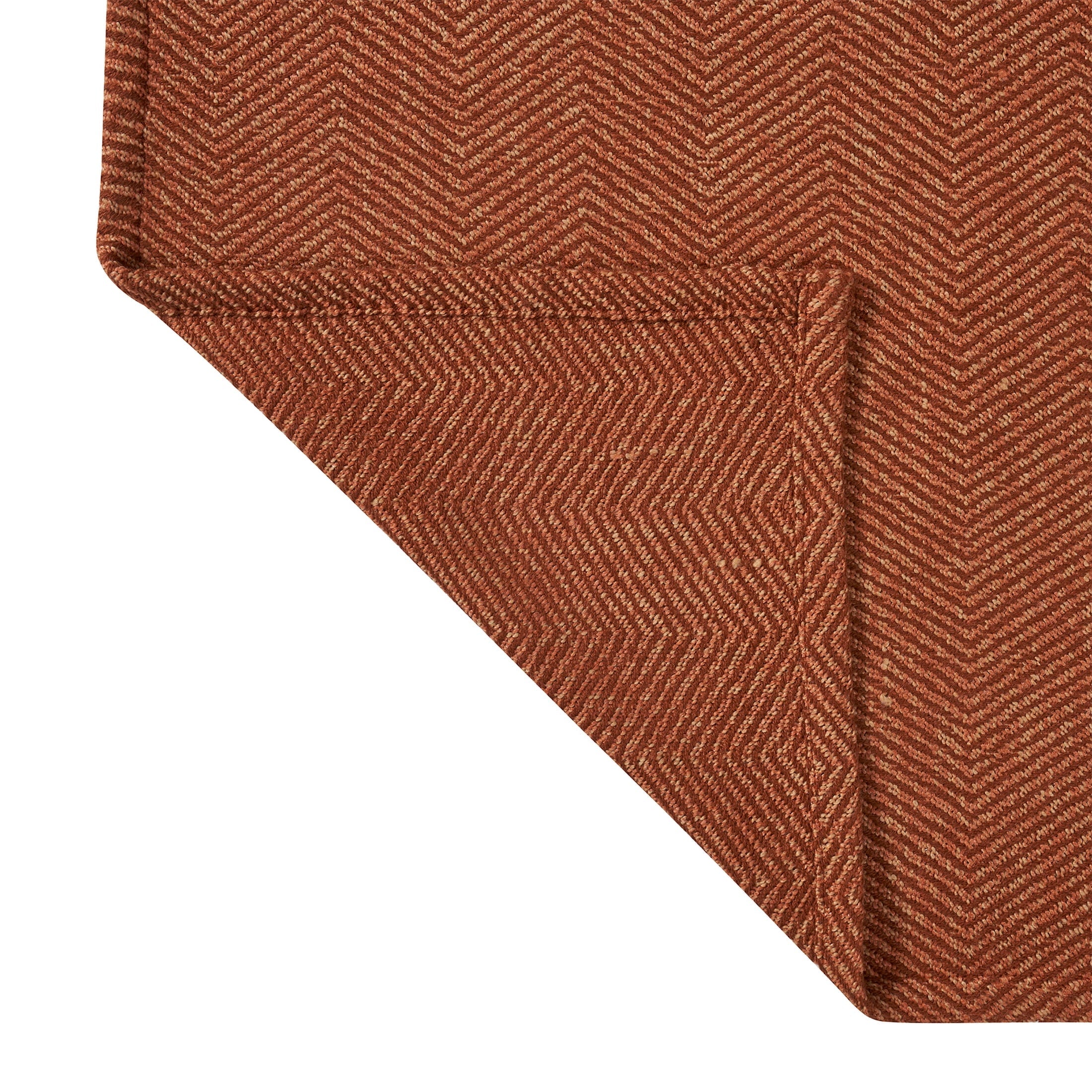 Beautiful Rust Woven Herringbone Throw , 50" x 60"