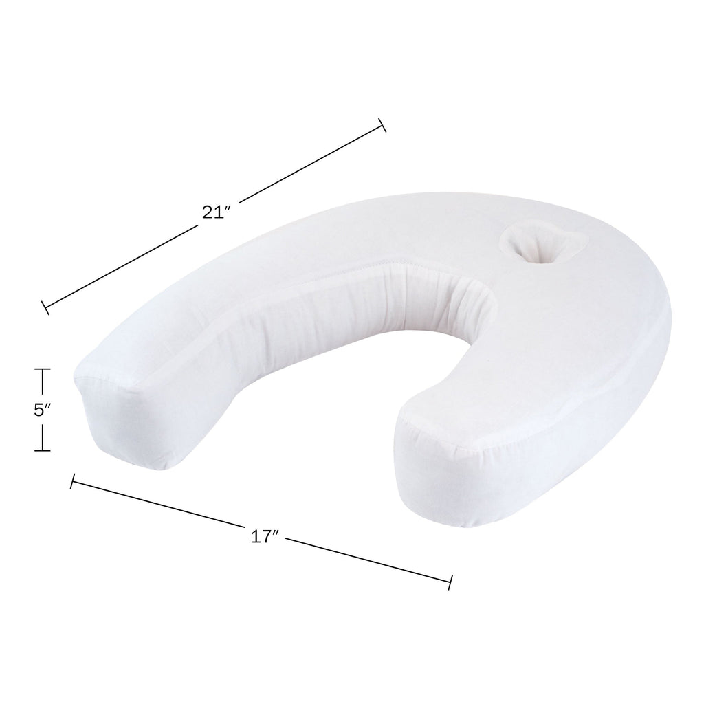Bluestone Contour Side Sleeper Pillow with Ear Pocket for Pain Relief