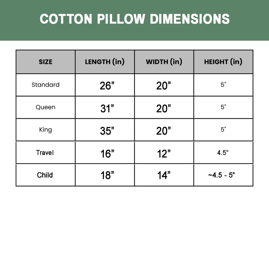 100% Organic Cotton Pillow with Organic Cotton Cover - GOTS CERTIFIED - Adjustable Loft, Head Neck Pain Relief, Back ...
