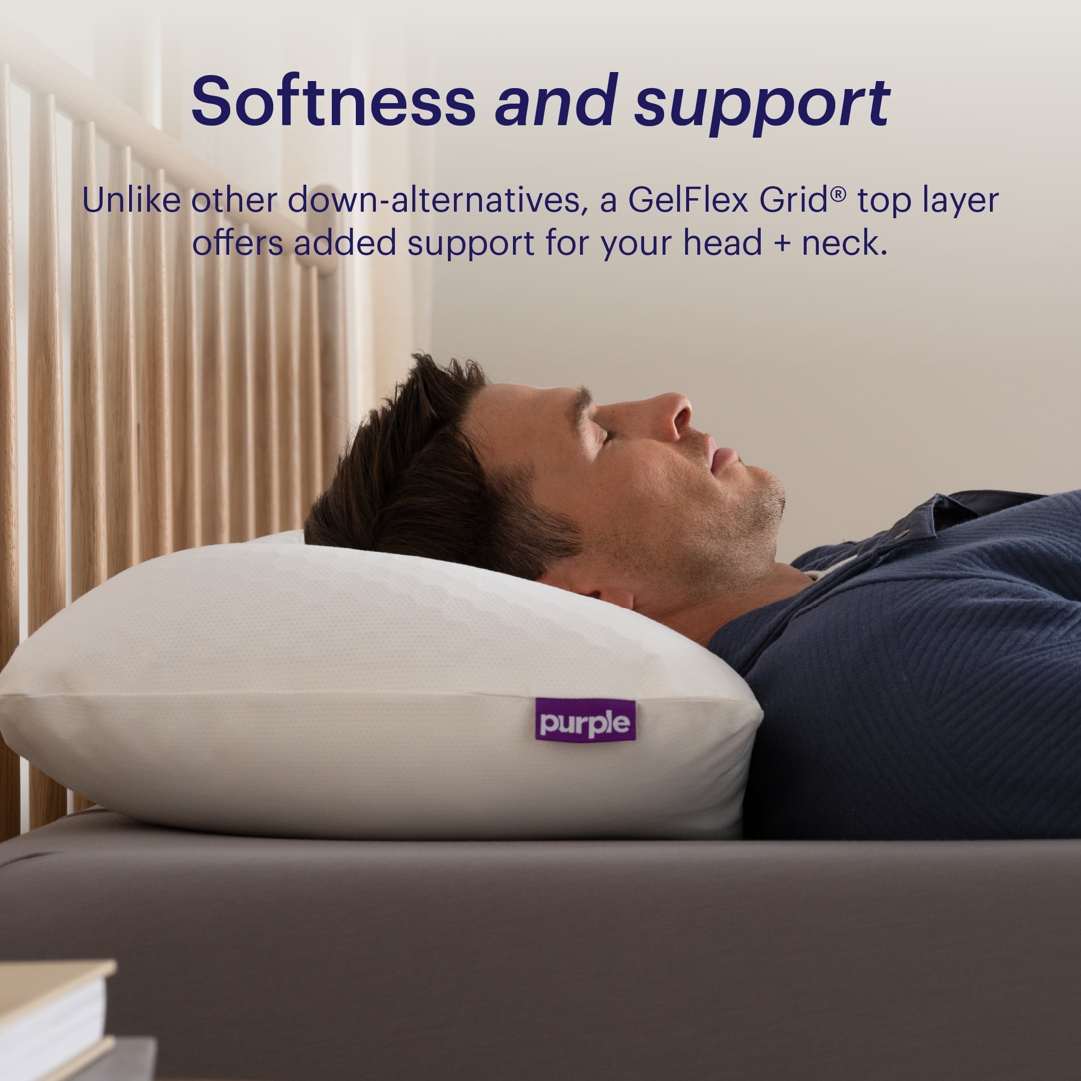 GridCloud Pillow, Honeycomb Gelflex Top Layer, Hypoallergenic, Down - Alternative
