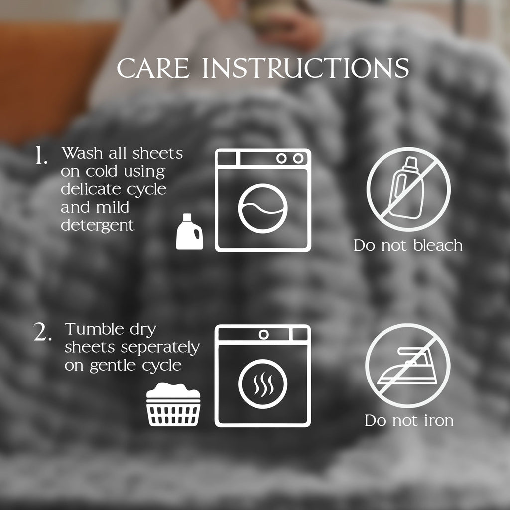 Serenade Gray Textured Faux Fur Throw Blanket, 50 x 70