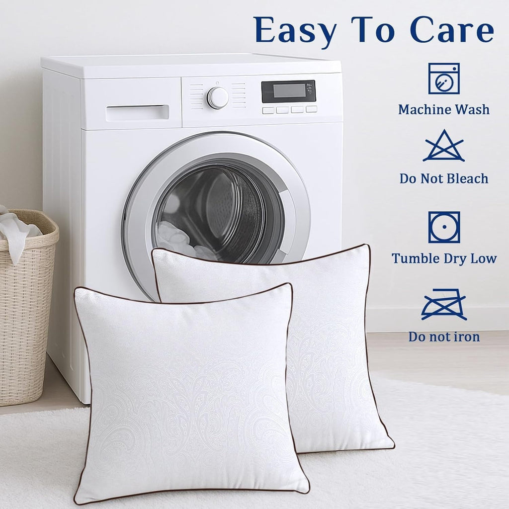 for Sleeping, Soft and Supportive Throw for Couch, Bed and Sofa, Down Alternative Pillow, 26x26 Inches
