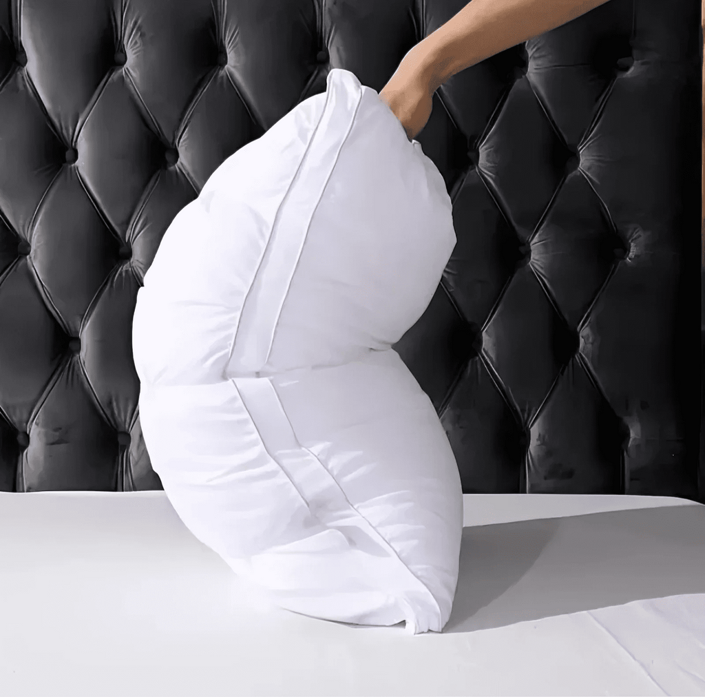 Queen Size Bed Pillows Set of 2, Hotel Quality, Down Alternative Gusseted Bed Pillows for Side, Back, or Stomach Slee...