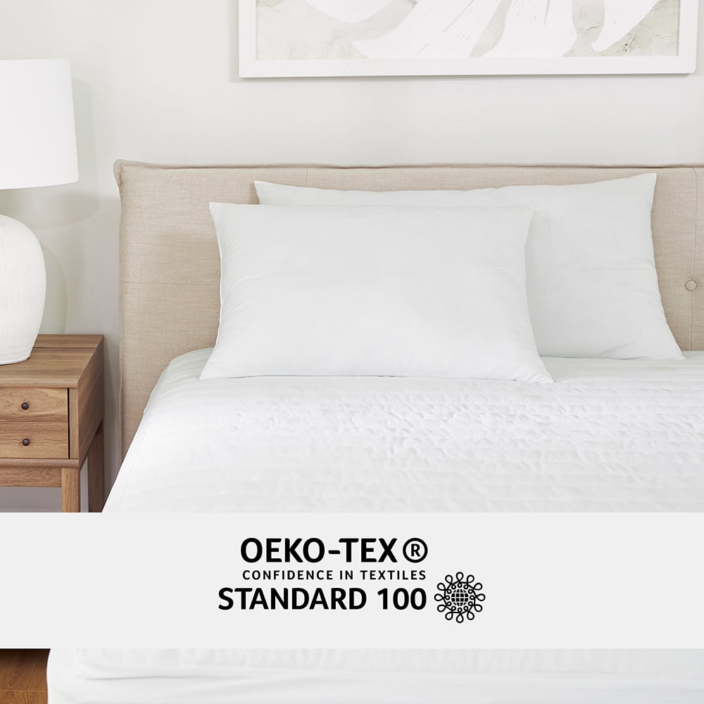 Plush Bed Pillows 2-Pack For All Sleep Styles - Back, Side and Stomach Sleepers - in King Size