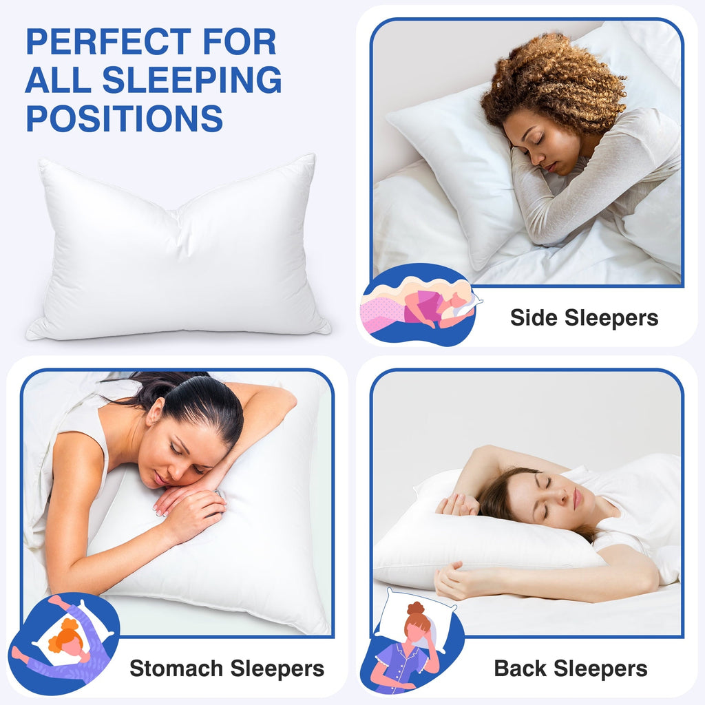 Pillows and Bed Pillows Queen Size for Sleeping,With 2 Set of Soft Cotton Cover- Pack of 2