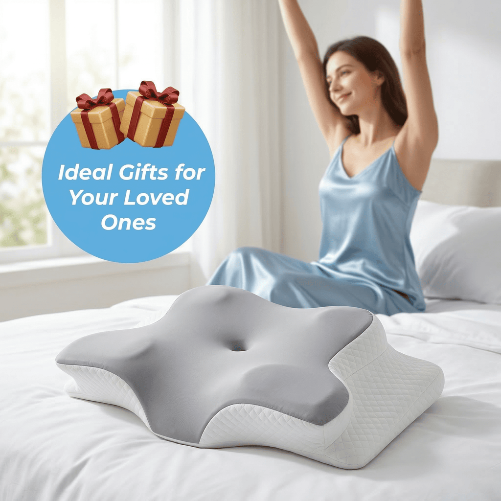 Memory Foam Contour Pillows - Neck Pain Relief, Orthopedic Cervical, Breathable Washable Cover