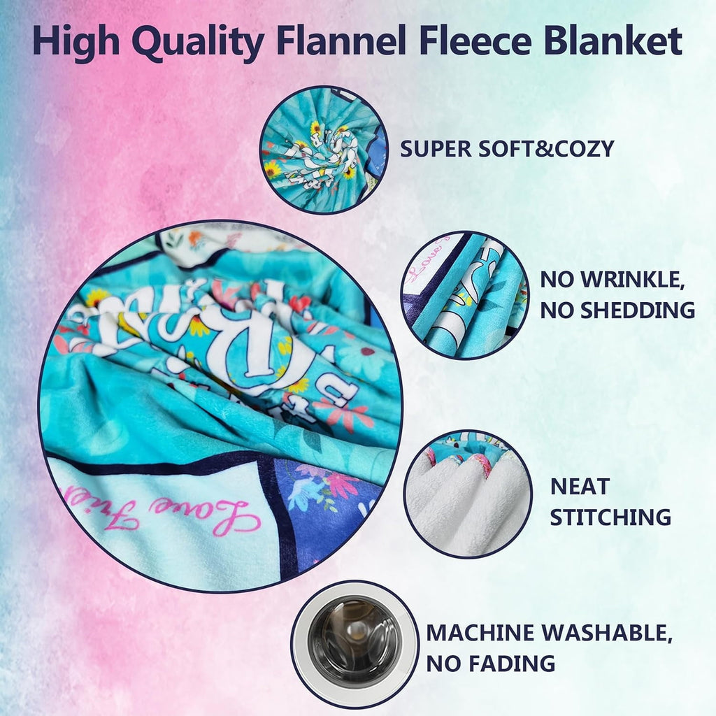 Sister Gifts Blanket for Birthday, Mother's Day, Christmas - Big Sister Gift Ideas