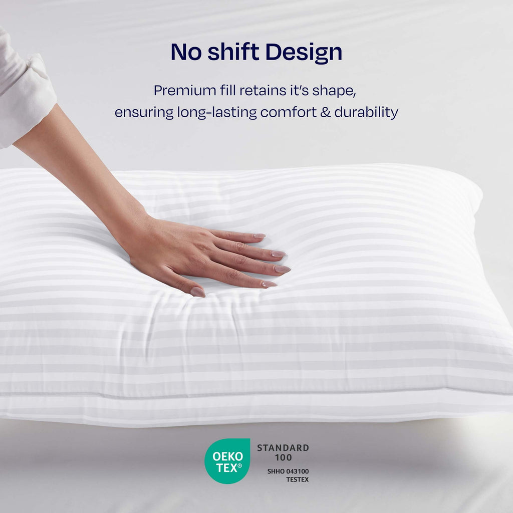 2-Pack Comfort Bed Pillows Standard size set of 2 for Sleeping, Pillows, for Back, Stomach or Side Sleepers, 20 x 26 ...