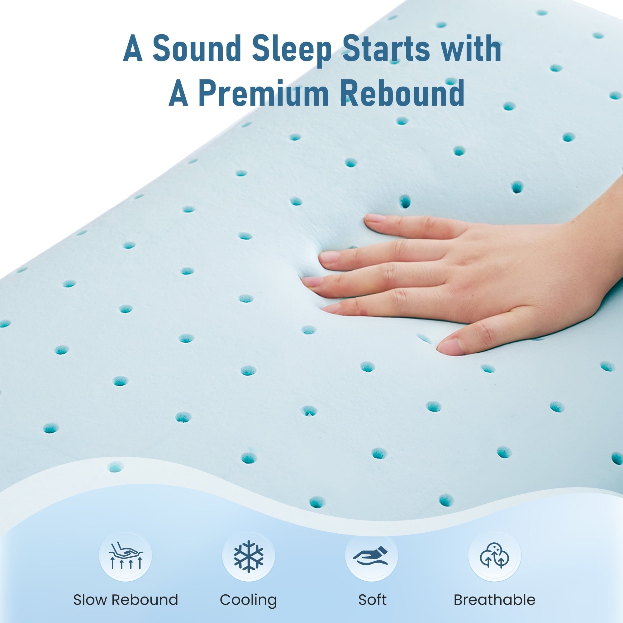 Memory Foam Pillow for Bed, Cooling Pillow with Extra Height Pad, Supportive Bed Pillow for Side, Back & Hot Sleepers...