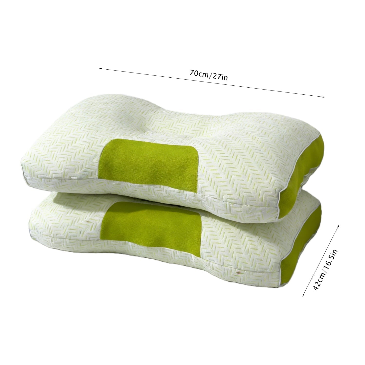 2-Pack Bamboo Fiber Bed Pillow (29.13" x 18.9") - A-Class Safe and Cooling