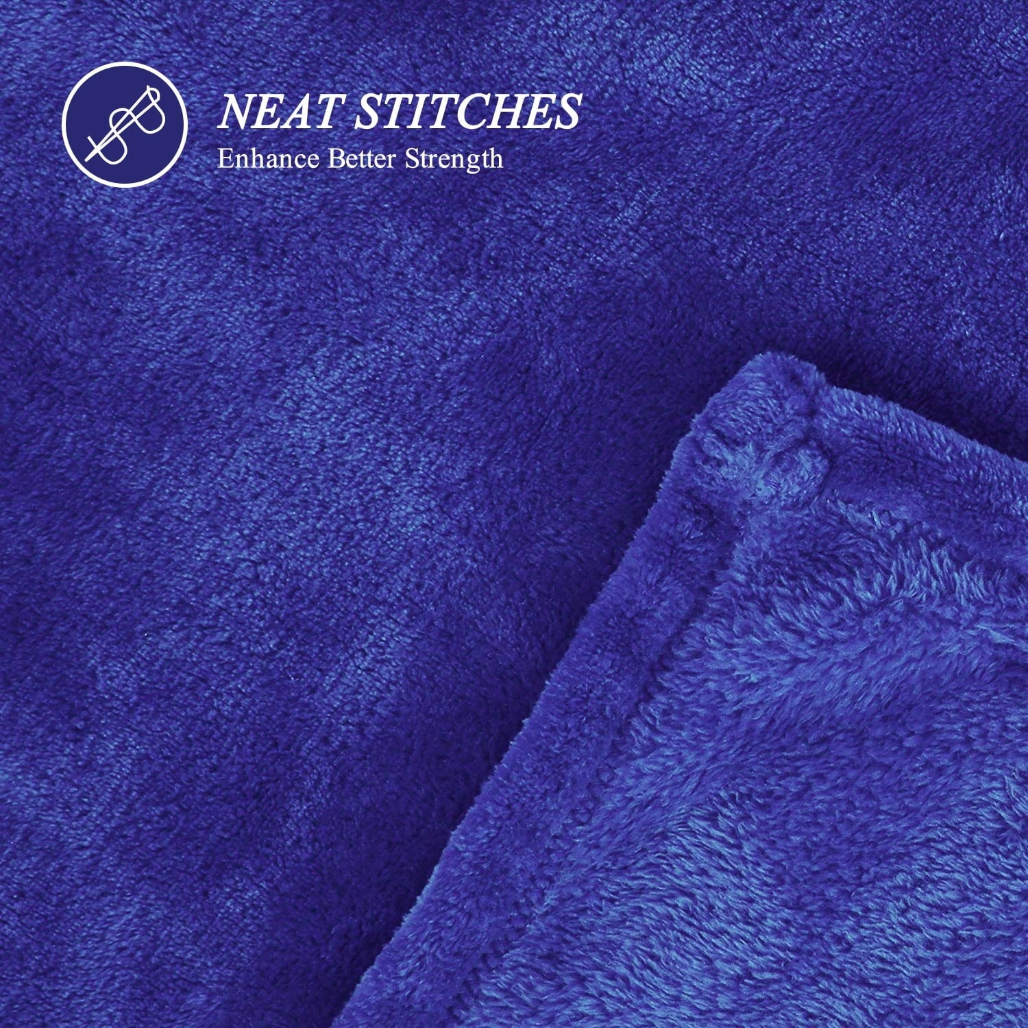 Large Navy Fleece Throw Blankets, Throw Size Soft Fuzzy Blanket for Women Men and s, All Season Lightweight Microfibe...