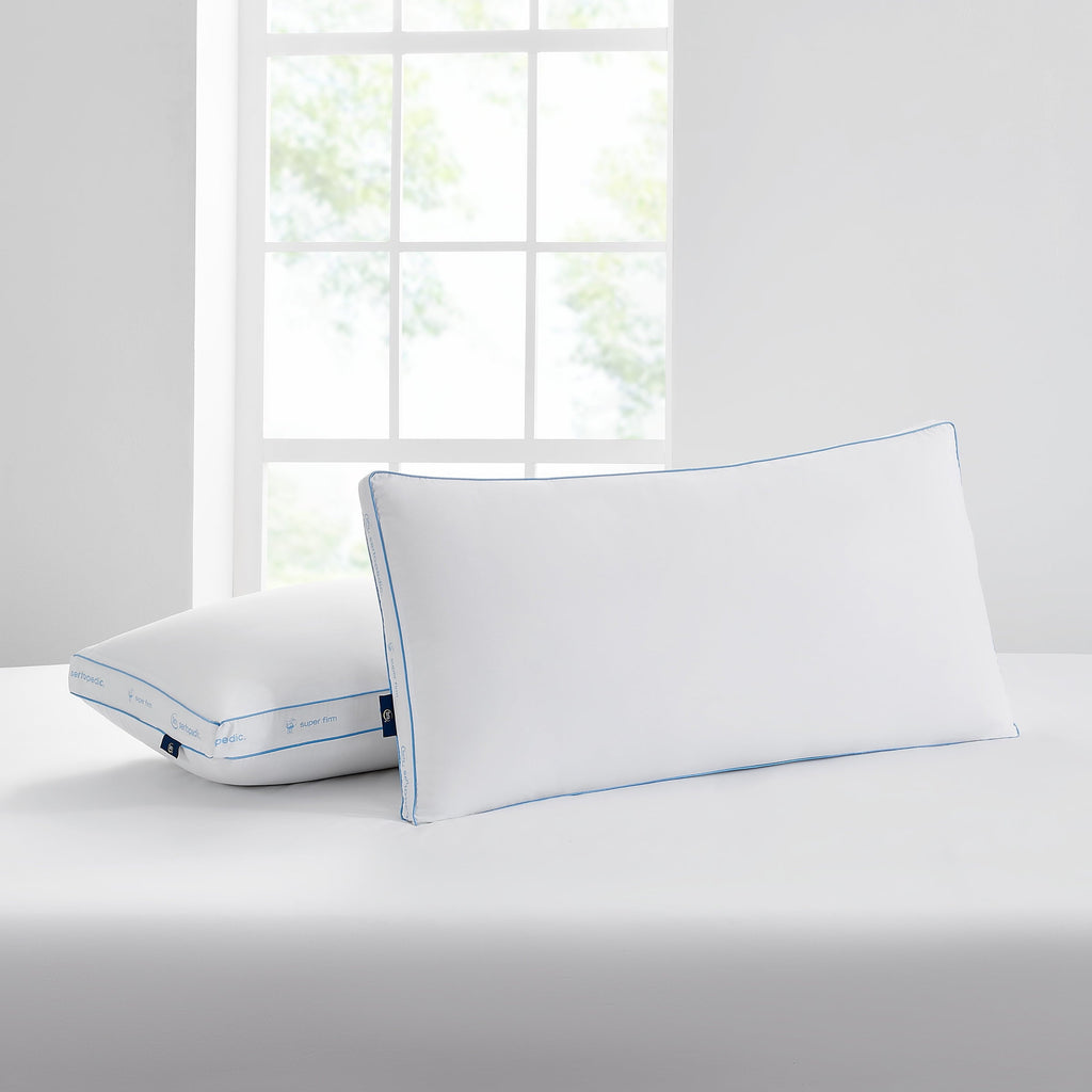 pedic Extra Firm Bed Pillow, King, 2 Pack, Hypoallergenic