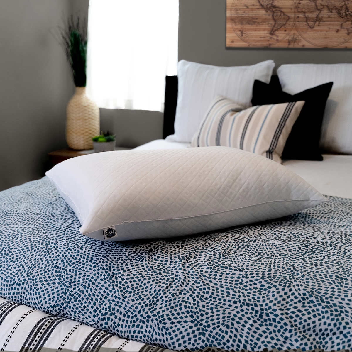 Pure Luxury Queen Eternaloft Bed Pillows - Hypoallergenic, Machine Washable (2 Count)