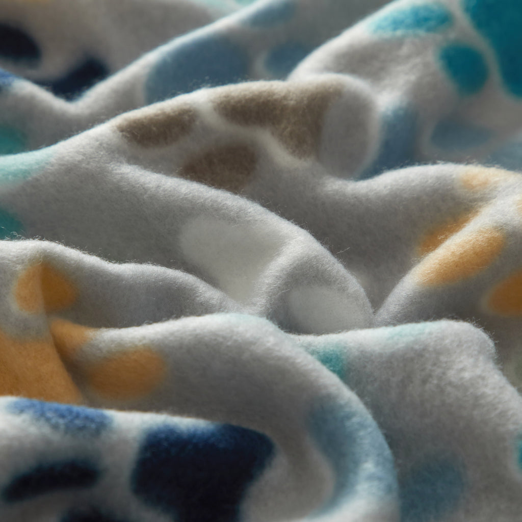 Cozy Fleece Throw Blanket, Gray Paw 50" x 60", All Ages