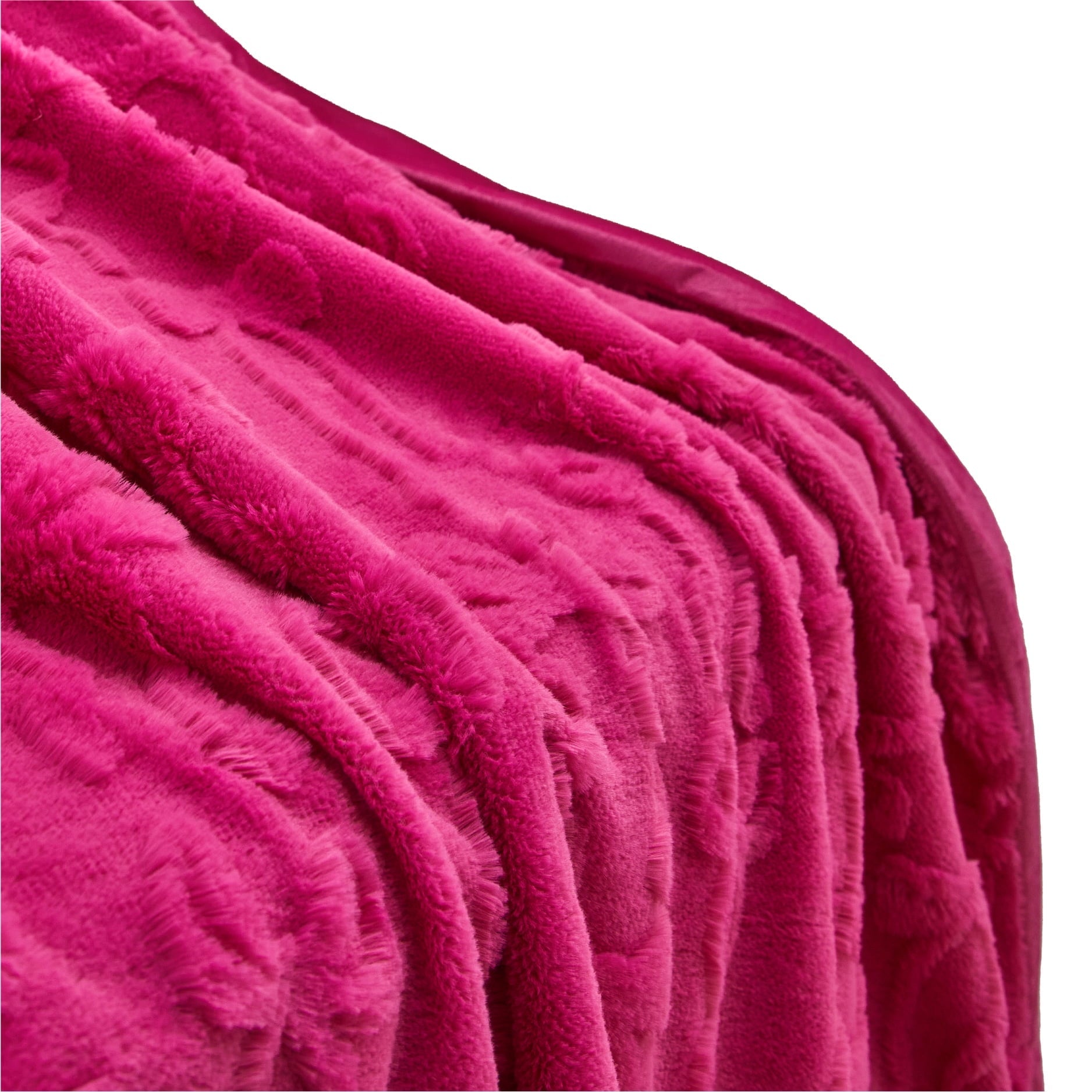 Gen Z 50" x 60"Carved Bow Faux Fur Throw