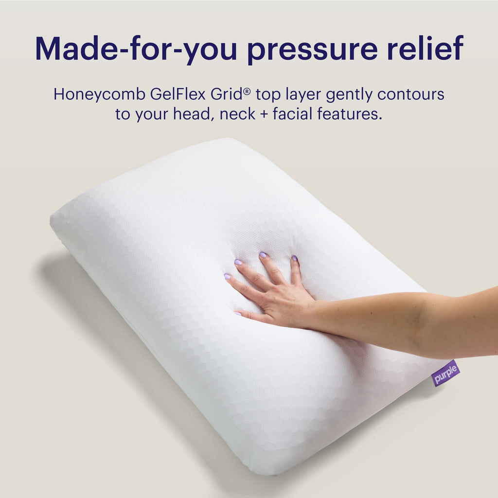 GridCloud Pillow, Honeycomb Gelflex Top Layer, Hypoallergenic, Down - Alternative