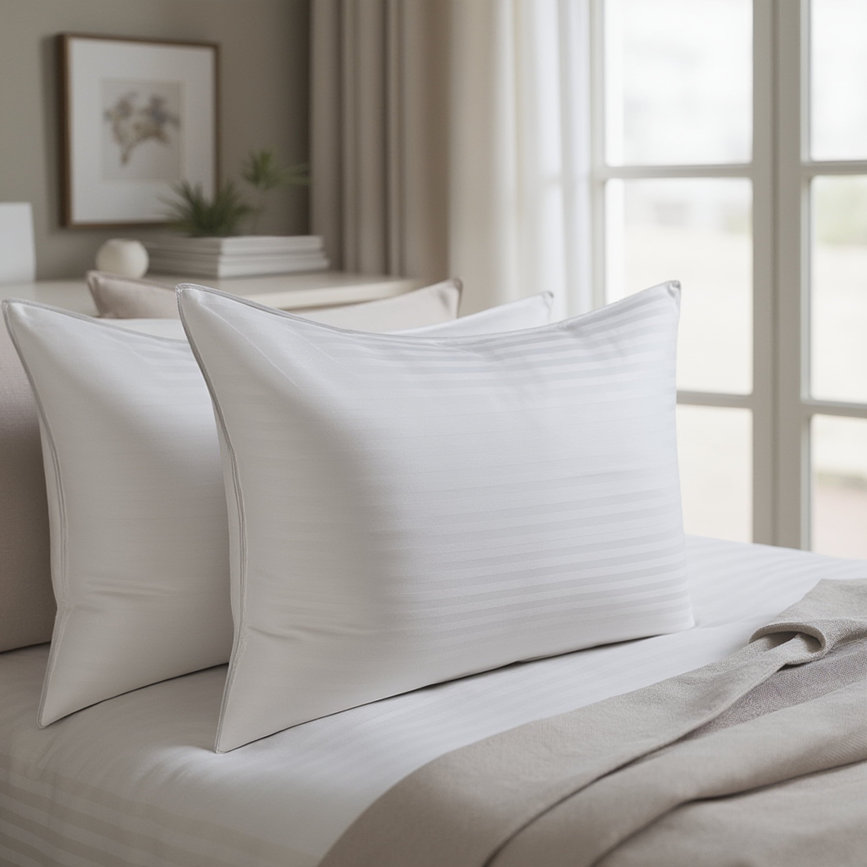 Down Alternative Pillow, Stanard/Queen Pillows for Bed, Soft Supportive Hotel Quality Pillows