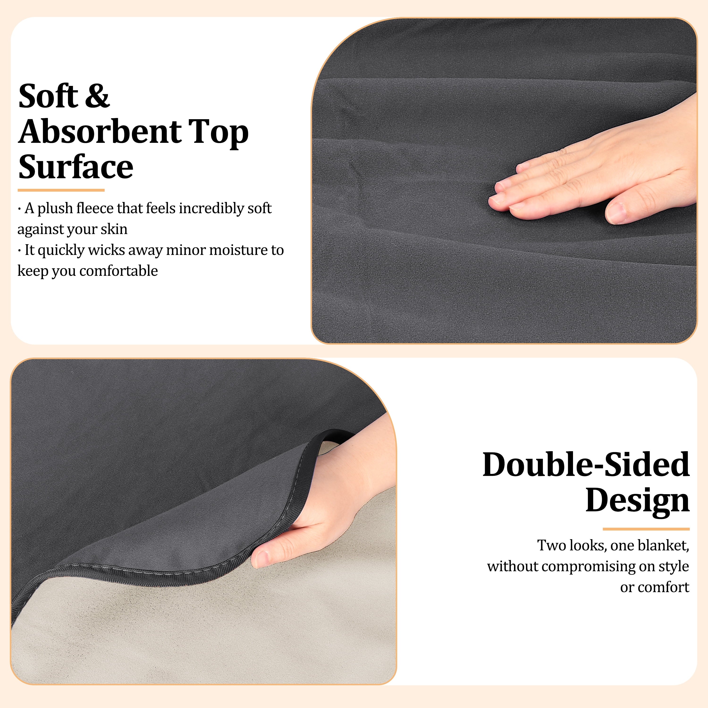 Waterproof Blanket for Couch, Reversible Washable Sofa Bed Coverlet Protector | Leak Proof, Comfortable | for People ...