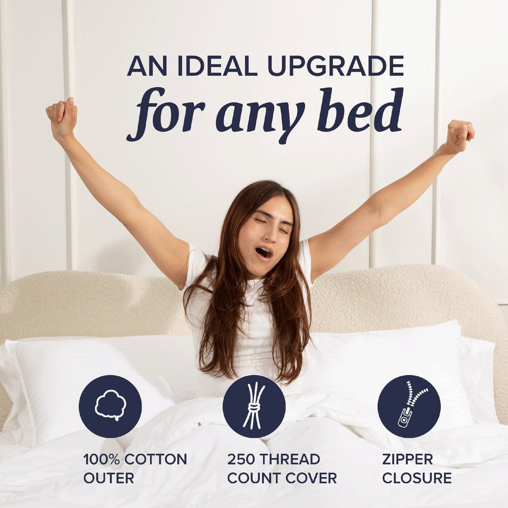 Customizable Down Alternative Queen Pillow 1 Pack, Adult