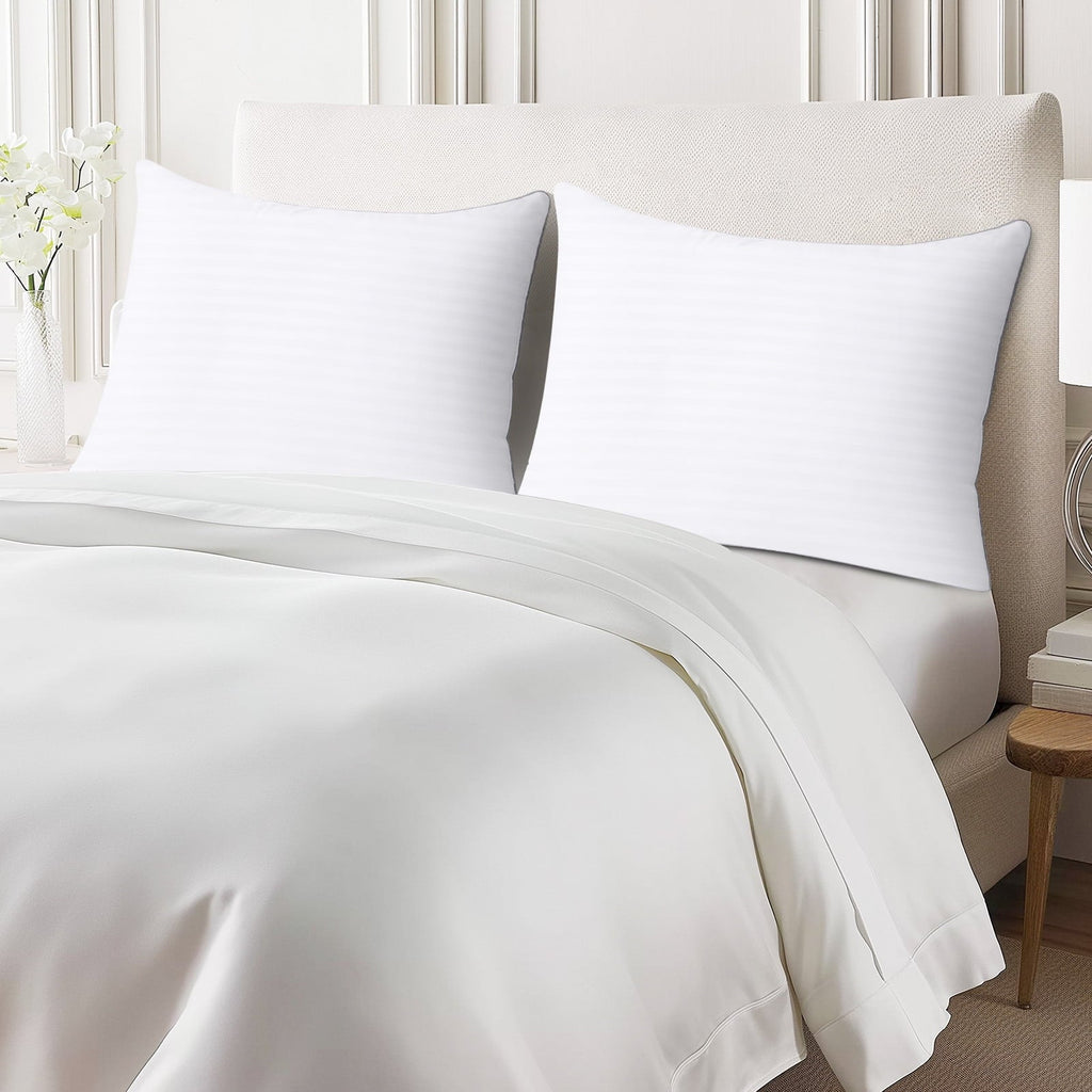 Pillows Standard Size Set of 2, Hotel Quality, Down Alternative Gusseted Bed Pillows for Side, Back, And Stomach Slee...