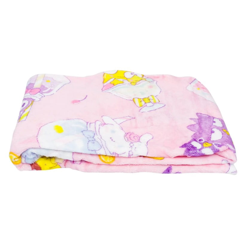 Hello Kitty Soft and Friends Silky Fleece Throw 40"x50" Kids Blanket "Cool Treat"