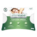 Cotton Fresh Bed Pillow, S/Q, White- 2 Pack Antimicrobial Allergy Defense Fabric