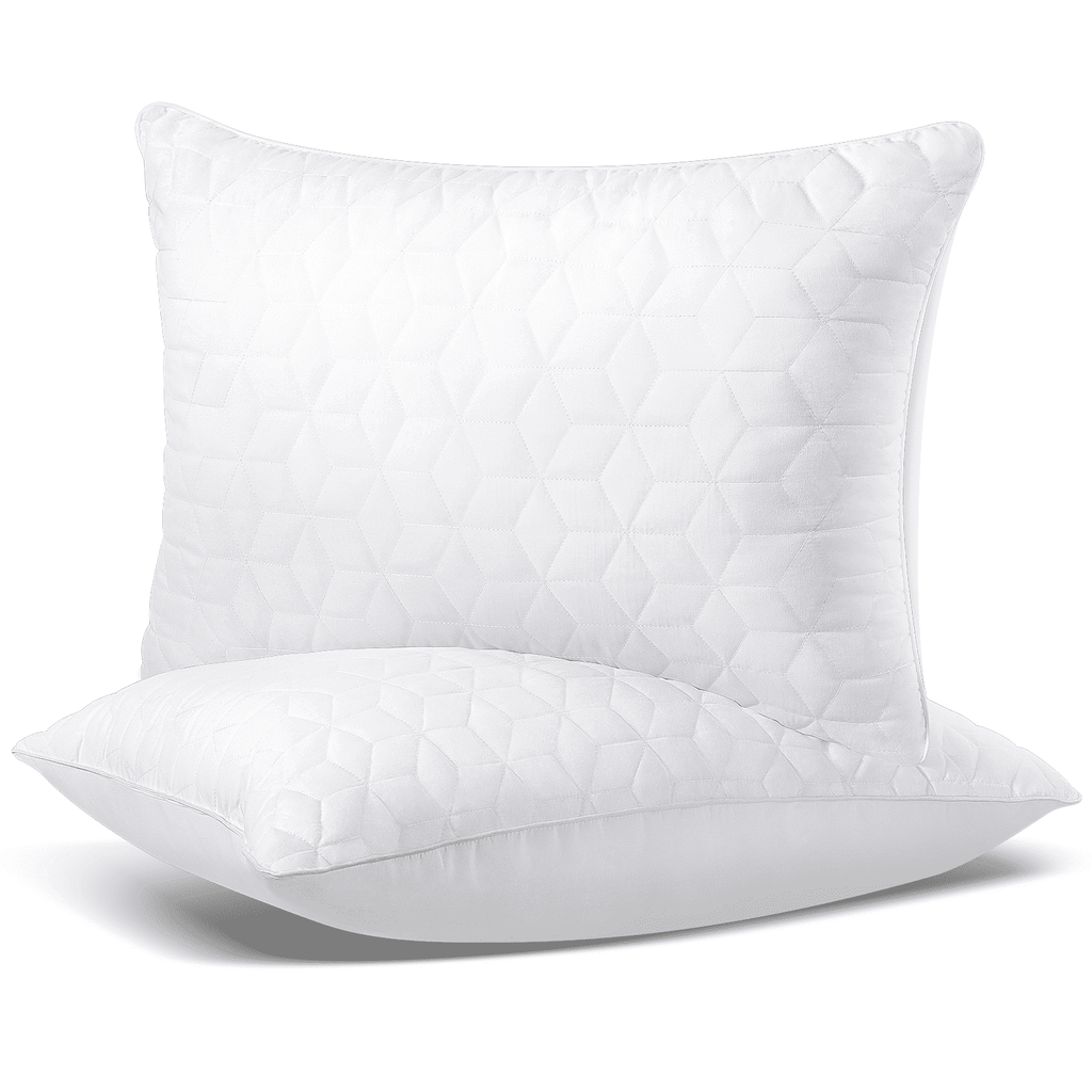 Bed Pillows Queen Size Set of 2, Hotel Gusseted Pillows for Sleeping, Alternative to Down Pillows, Soft Supportive & ...