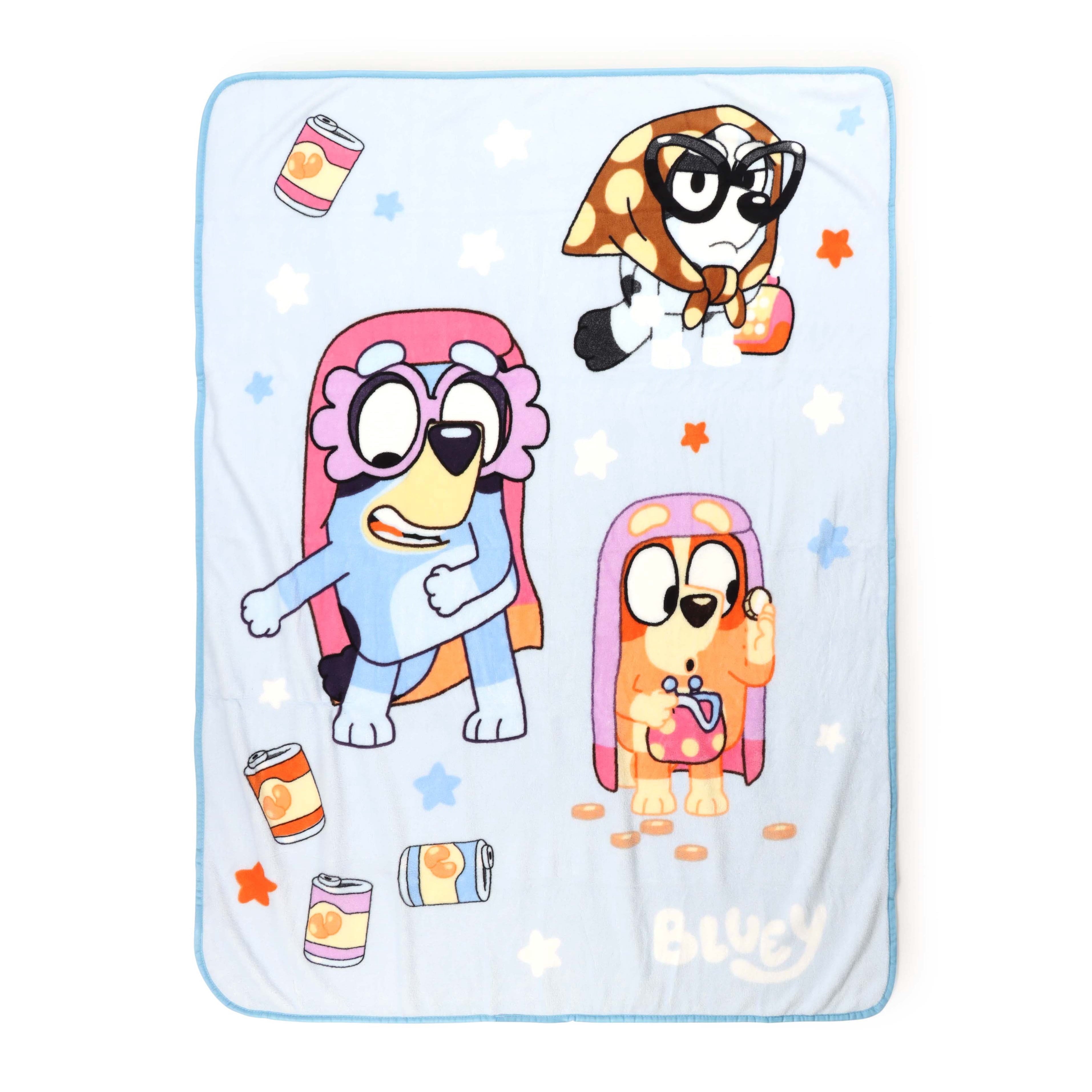 Family Kids Throw Blanket, Soft Coral Fleece, Multicolor, 46" x 60"