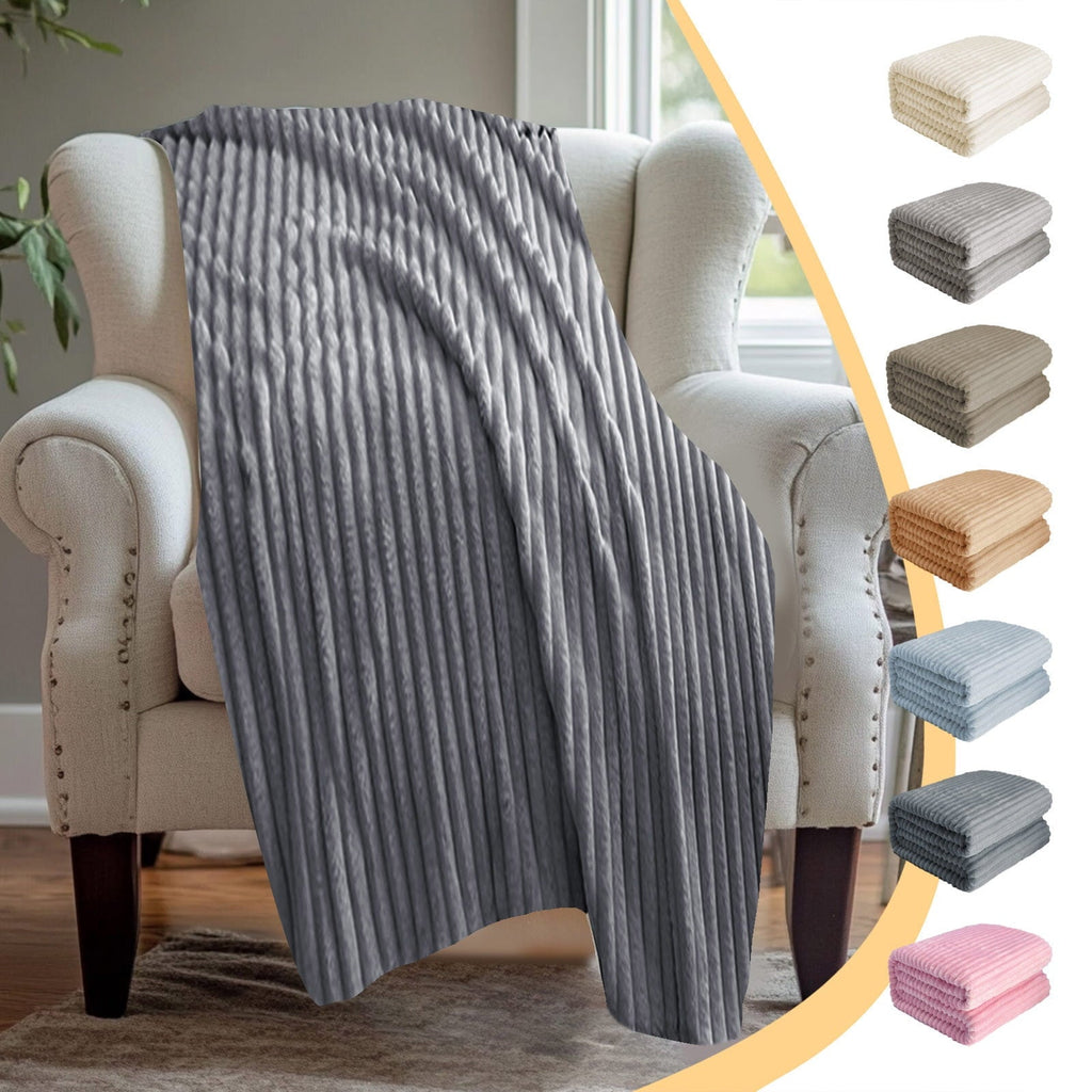 Bunny Blanket, Super Soft & Warm Faux Rabbit Fur Throw Blanket, Lightweight Microfiber Machine Washable for Bedroom, ...