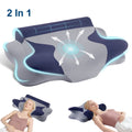 Cooling Bed Pillow for Neck & Shoulder Pain Relief, Cervical Support Comfort Pillow for Side Back Stomach Sleeper, Er...