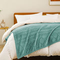 Queen Size Soft Bed Blanket, Warm Fuzzy Luxury Bed Blankets, Decorative Geometry Pattern Plush Throw Blanket for Bed,...