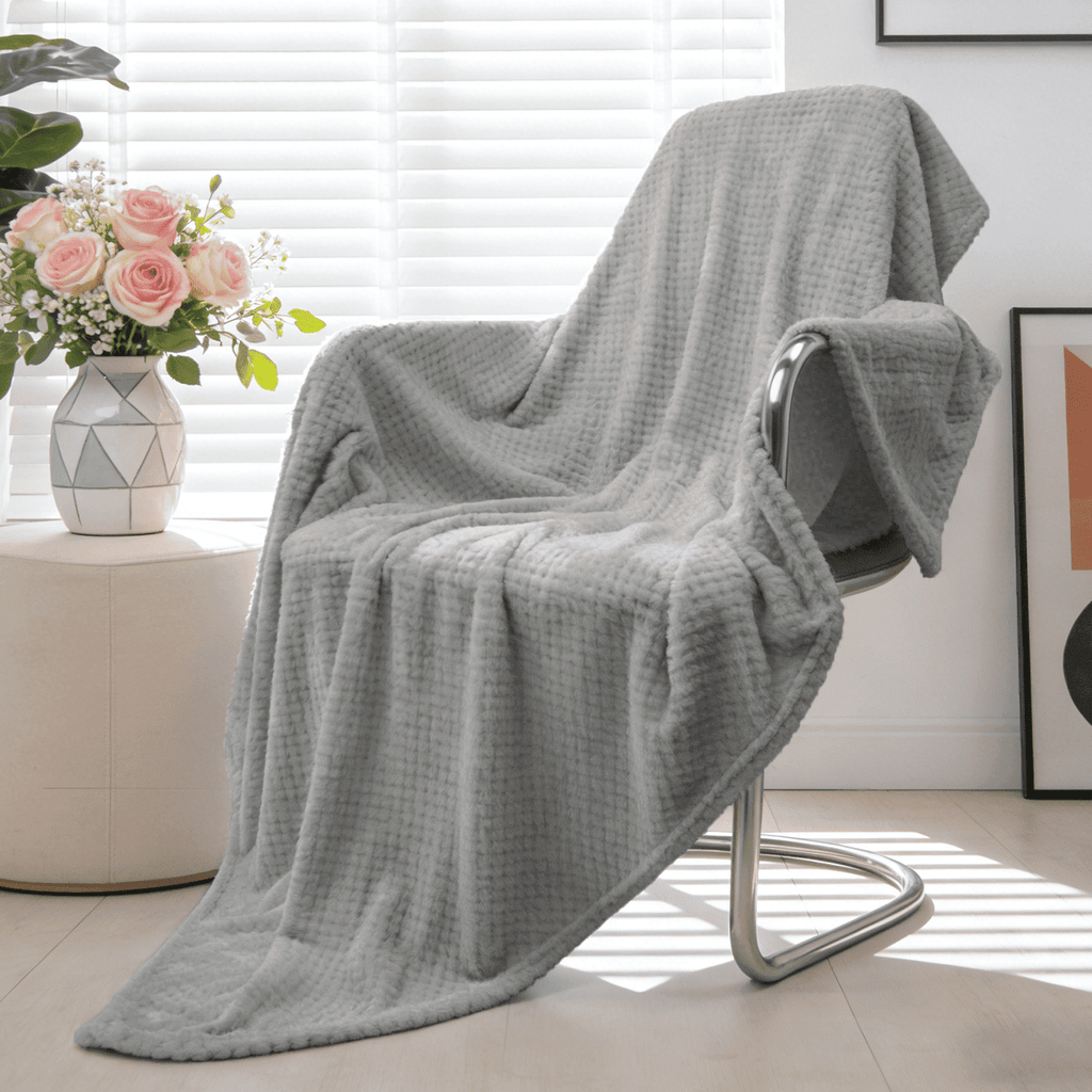 Soft Jacquard for Couch, Waffle Weave Fuzzy s for Home Decor, Lightweight and Warm Bed s for Bed Sofa Office Travel