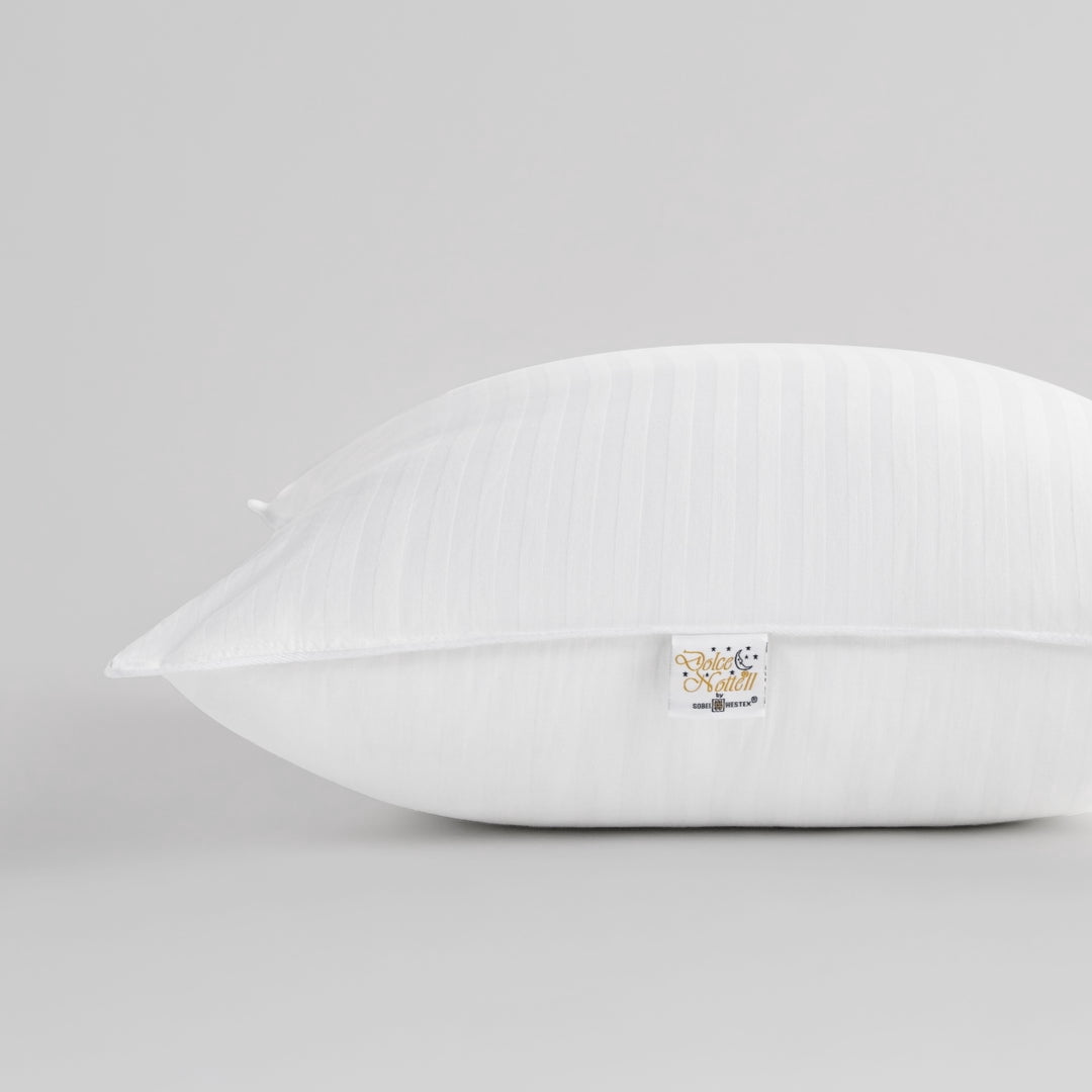 Dolce Notte II Stomach, Side and Back Sleeper Bed Pillow for Sleeping | Hotel and Resort Quality | Hypoallergenic, Do...