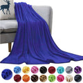 Large Navy Fleece Throw Blankets, Throw Size Soft Fuzzy Blanket for Women Men and s, All Season Lightweight Microfibe...